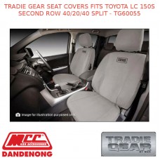 TRADIE GEAR SEAT COVERS FITS TOYOTA LC 150S SECOND ROW 40/20/40 SPLIT - TG60055